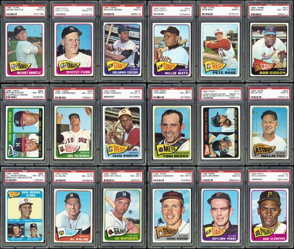 1965 Topps Complete High-Grade Set with (214) PSA Graded            