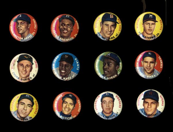 1956 Topps Pins Complete Set 