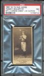 1887 N172 Old Judge Tommy McCarthy "Hands Chest-High Catching" PSA 7 NM