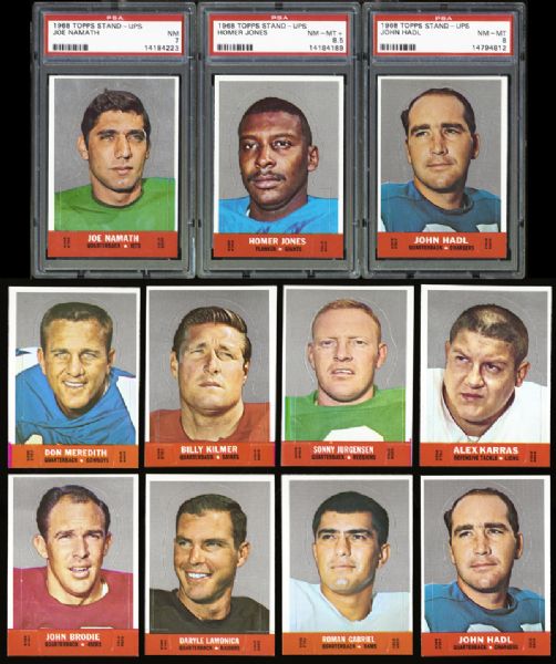 1968 Topps Football Stand-Ups Complete Set with PSA Graded