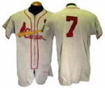 1954 Solly Hemus St. Louis Cardinals Game-Used Road Jersey