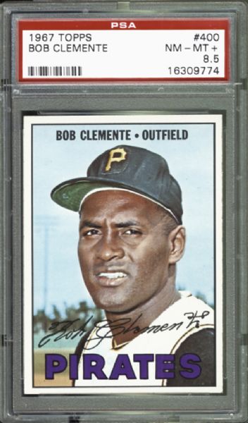 1967 Topps #400 Bob Clemente PSA 8.5 NM/MT+