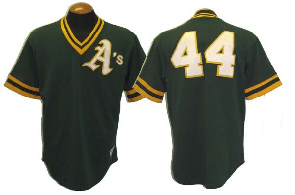 1987 Reggie Jackson Oakland As Game-Used Warm-Up Jersey 