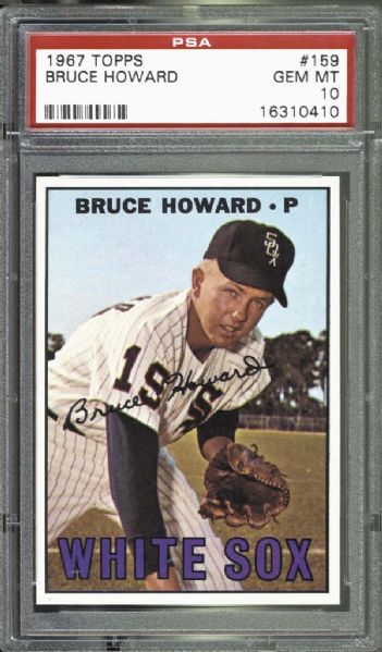 1967 Topps #159 Bruce Howard PSA 10 GEM MINT