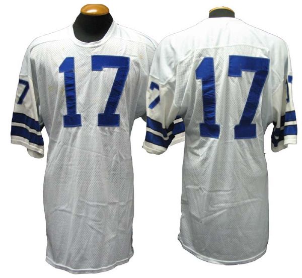 1960s Don Meredith Dallas Cowboys Game-Used White Mesh Jersey