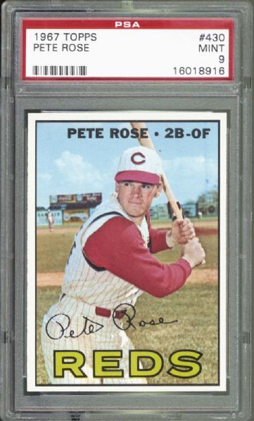 1967 Topps #430 Pete Rose PSA 9 MINT
