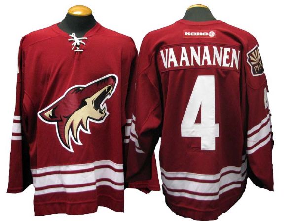 2002-2003 Ossi Vannanen Phoenix Coyotes Game-Used Jersey