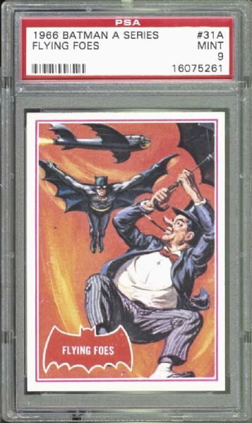 1966 Batman A Series #31A Flying Foes PSA 9 MINT