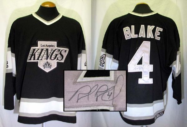 1990s Rob Blake Los Angeles Kings Game-Used Autographed Jersey