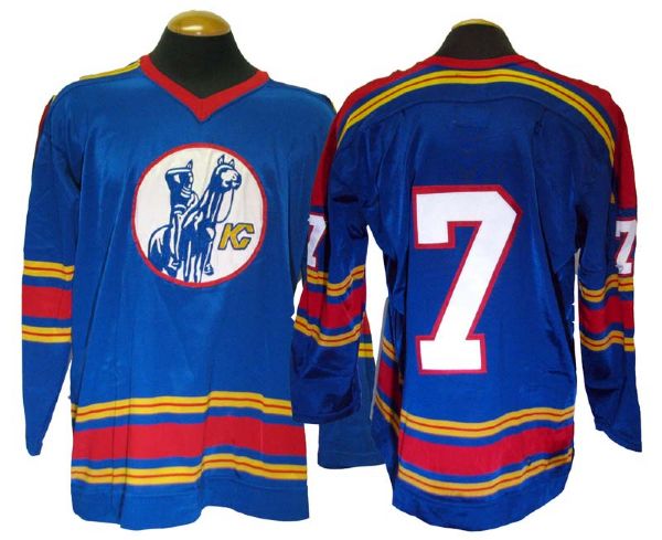 1974-75 Simon Nolet Kansas City Scouts Game-Used Jersey