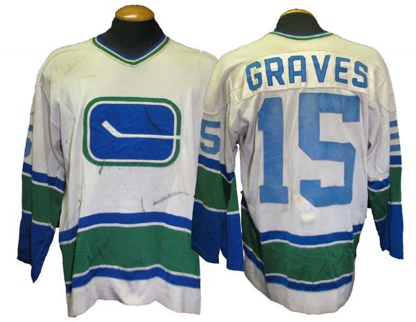 1970s Hilliard Graves Vancouver Canucks Game-Used Jersey