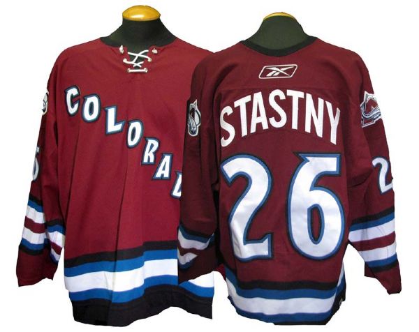 2006-07 Paul Stastny Colorado Avalanche Game-Used Alternate Jersey