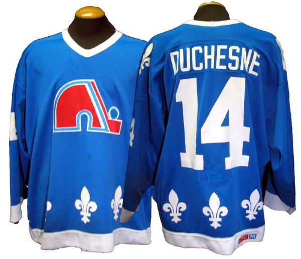1988-89 Gaetan Duchesne Quebec Nordiques Game-Used Jersey