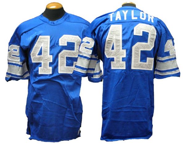 1960s Altie Taylor Detroit Lions Game-Used Home Jersey