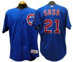 2000 Sammy Sosa Chicago Cubs Game-Used Road Jersey