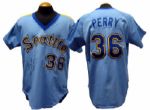 1983 Gaylord Perry Seattle Mariners Game-Used Autographed Road Jersey and Pants