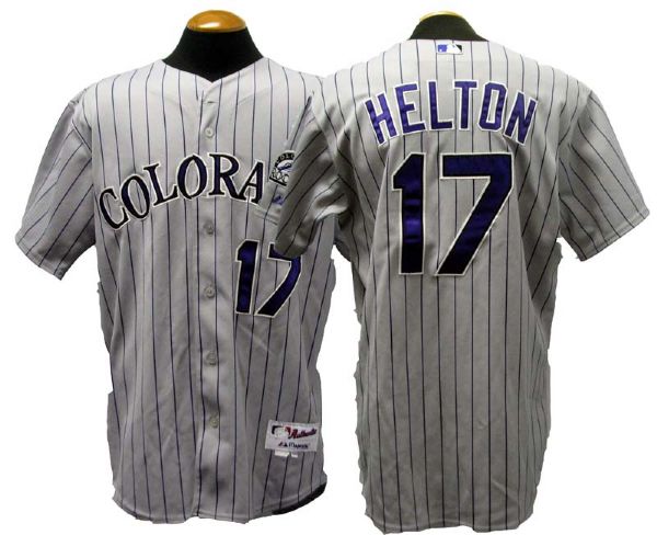 2008 Todd Helton Colorado Rockies Game-Used Jersey