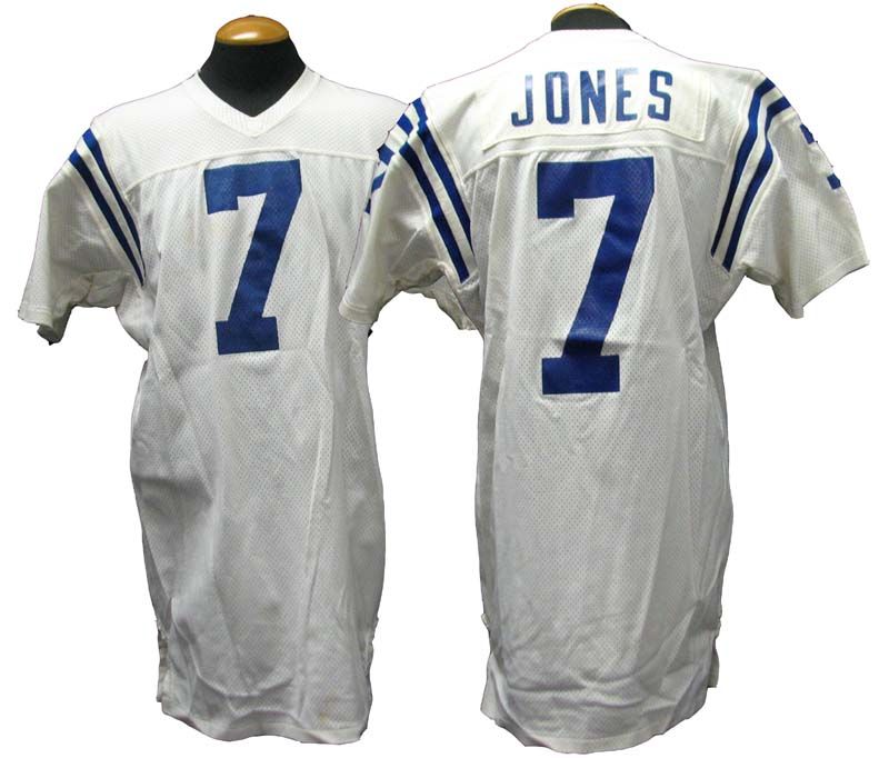 Lot Detail - 1970s-80s Bert Jones Baltimore Colts Game-Used Road Jersey