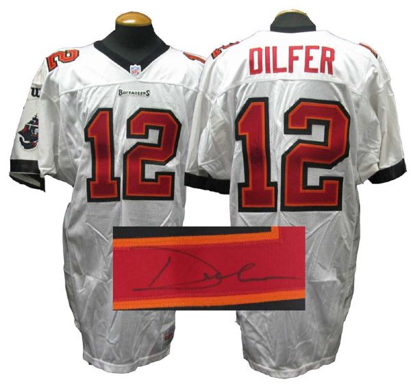 1990s Trent Dilfer Tampa Bay Buccaneers Game-Used Signed Jersey
