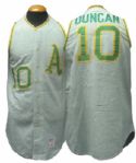 1971 Dave Duncan Oakland As Game-Used Jersey