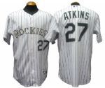 2000s Garret Atkins Colorado Rockies Game-Used Home Jersey