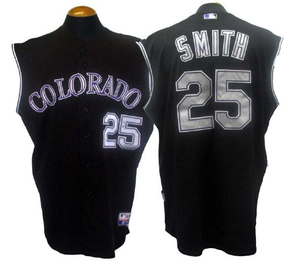 2008 Seth Smith Colorado Rockies Game-Used Jersey