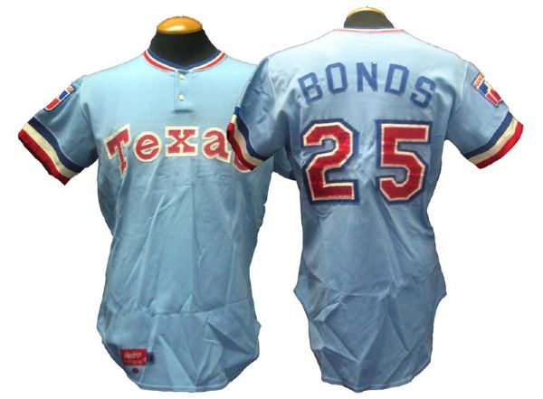 1978 Bobby Bonds Texas Rangers Game-Used Road Jersey
