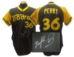 1978 Gaylord Perry San Diego Padres Game-Used Signed Jersey 