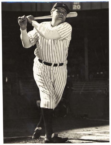 1942 Type 1 First Generation Babe Ruth Photograph