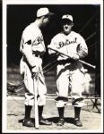 1936 Type 1 First Generation Hank Greenberg and Al Simmons L. Van Oeyen Photograph