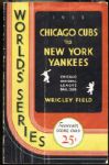1932 World Series Cubs vs. Yankees Souvenir Score Card