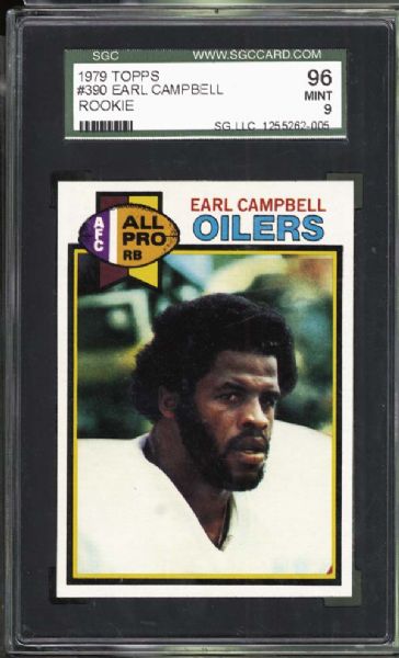 1979 Topps #390 Earl Campbell SGC 96 MINT 9