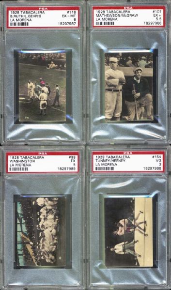 1928 Tabacalera Group of 4 PSA Graded All One of One
