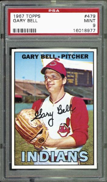 1967 Topps #479 Gary Bell PSA 9 MINT