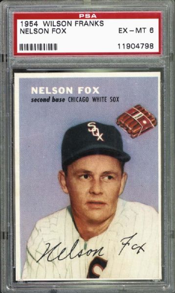 1954 Wilson Franks Nelson Fox PSA 6 EX/MT