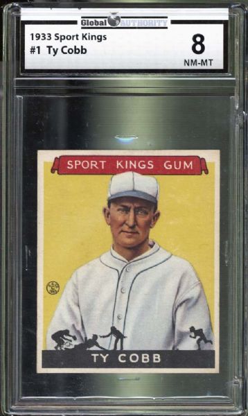 1933 Sport Kings #1 Ty Cobb GAI 8 NM/MT