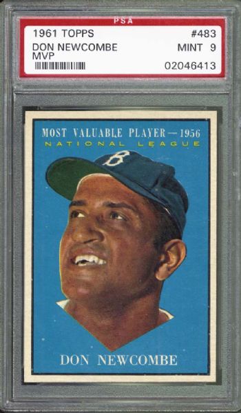 1961 Topps #483 Don Newcombe PSA 9 MINT