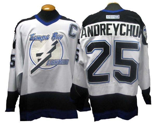2003-04 Dave Andreychuk Tampa Bay Lightning Game-Used Jersey