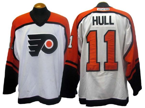 1998-2001 Jody Hull Philadelphia Flyers Game-Used Jersey