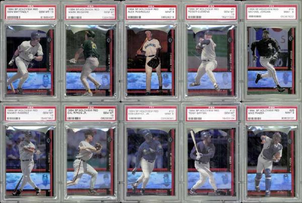 1994 SP Holoview Red #29 Complete Set Completely PSA Graded