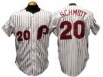 1988 Mike Schmidt Philadelphia Phillies Game-Used Home Jersey