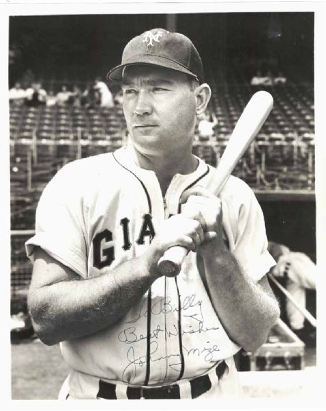 1940s Type 1 First Generation Johnny Mize Photograph