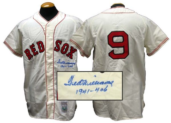  Ted Williams Boston Red Sox Autographed Mitchell and Ness Jersey PSA/DNA