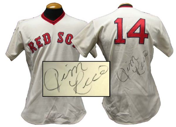 1974 Jim Rice Boston Red Sox Game-Used Autographed Jersey