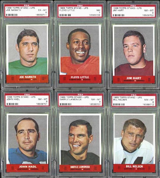 1968 Topps Football-Stand Ups Complete Set Completely PSA Graded