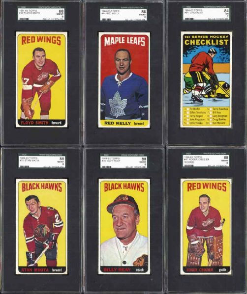 1964-65 Topps Group of 20 Hockey Cards All SGC Graded