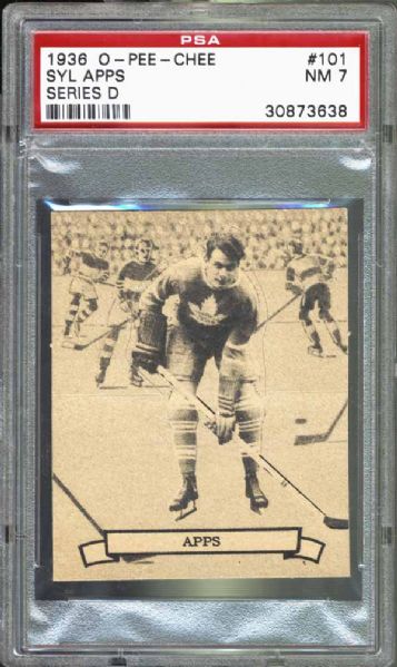 1936 O-Pee-Chee #101 Syl Apps PSA 7 NM