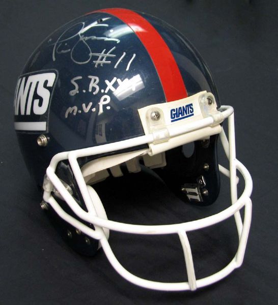 1980s-90s Phil Simms New York Giants Game-Used Autographed Helmet