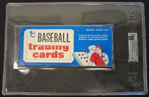 1975 Topps Baseball Vending Box GAI 8 NM/MT