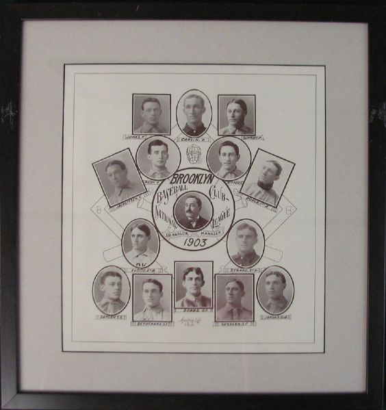 1903 Sporting Life Brooklyn Superbas Team Composite with Ned Hanlon